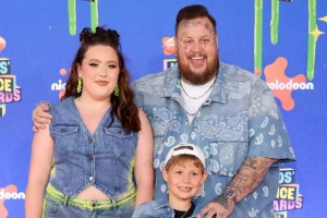 Jelly Roll Dazzles at the 2024 Kids’ Choice Awards With Kids Bailee and Noah in Stylish Matching Denim Outfits